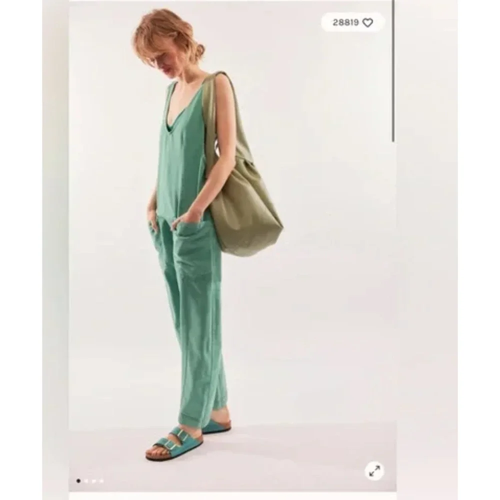 Free People We The Free High Roller Jumpsuit Large NEW - Picture 1 of 4
